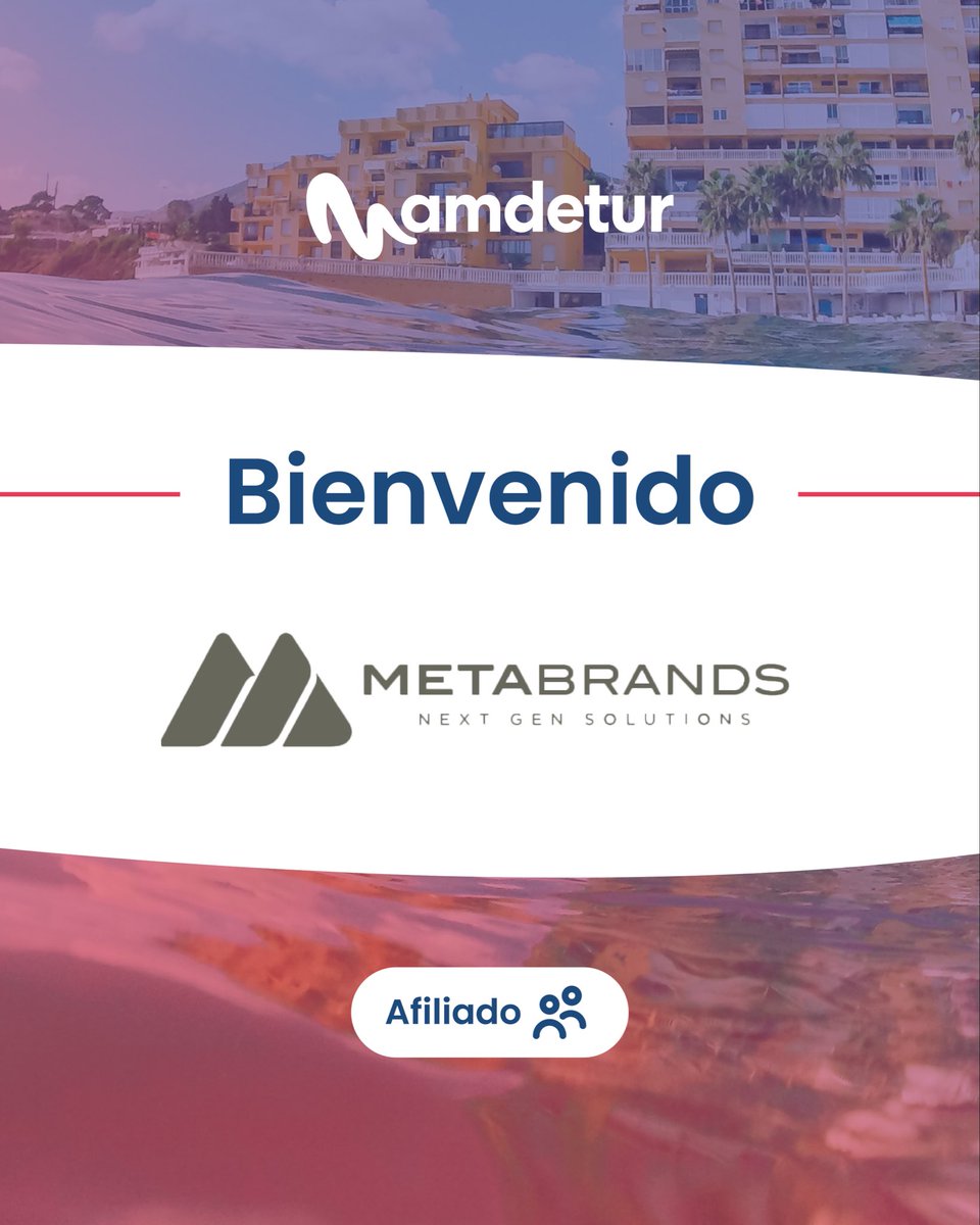 Damos la bienvenida a Metabrands como nuevo afiliado de AMDETUR.

Especialistas en soluciones digitales que impulsan la comunicación, innovación y posicionamiento de marca en la Propiedad Vacacional y el Tiempo Compartido.

🔗 Conócelos: metabrands.com.mx