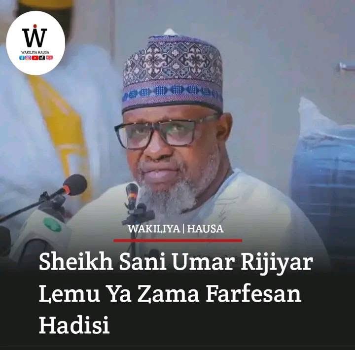 Masha Allah, A prominent Islamic scholar Sheikh Sani Umar Rijiyar Lemu has become a Professor of Hadith.

The Governing Council of Bayero University, Kano (BUK) has approved the promotion of the renowned Islamic scholar, Sheikh Sani Umar Rijiyar Lemu, from Associate Professor to