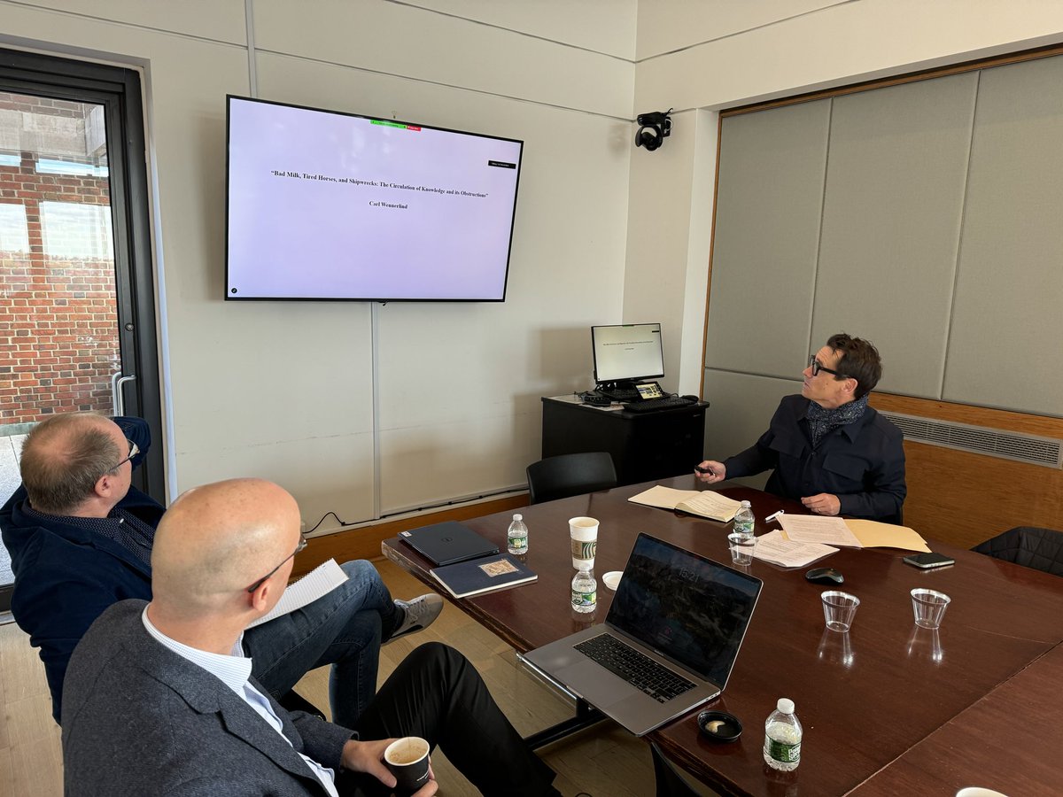 Third panel on Sweden and productivity, chaired by Steve Pincus (Chicago), with Anders Ögren (Uppsala), Fredrik Albritton Jonsson (Chicago) and Carl Wennerlind (Barnard/Columbia)