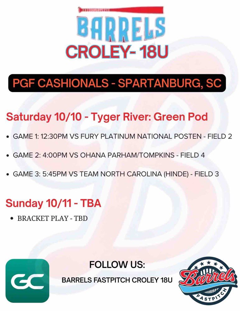 Excited for our Fall season to start this weekend.