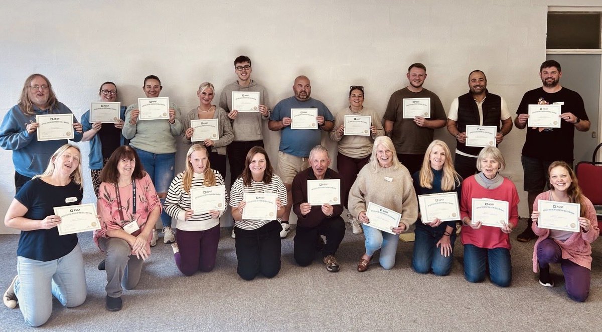 BituChem's tweet image. Today #WorldMentalHealthday one of our Directors completed a 2 day Applied Suicide Intervention Skills Training (#ASIST) workshop delivered by Abbie Warren founder of #SunflowersSuicideSupport, a #charity we have, and continue to support.