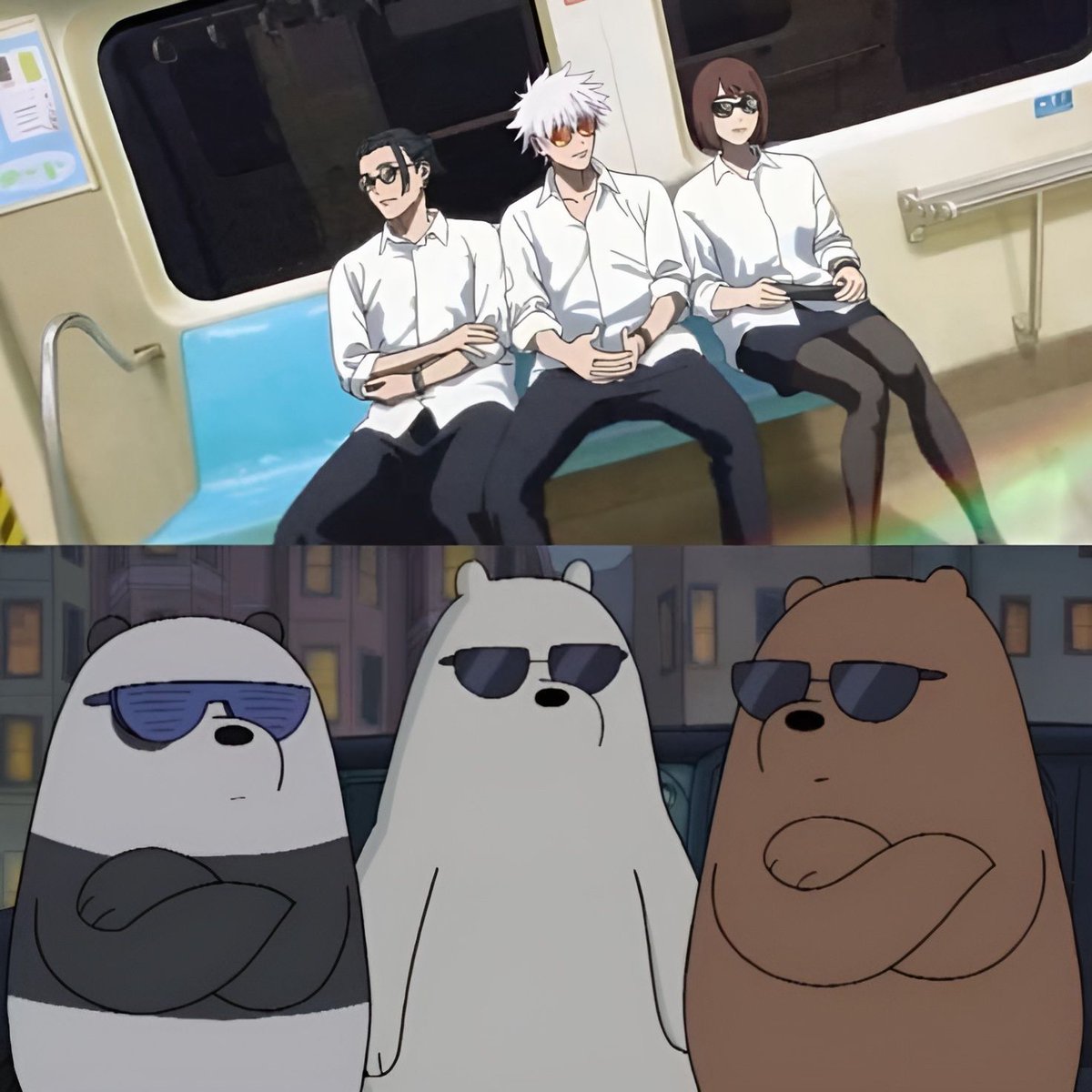 ani_shots's tweet image. I knew they looked similar 😭