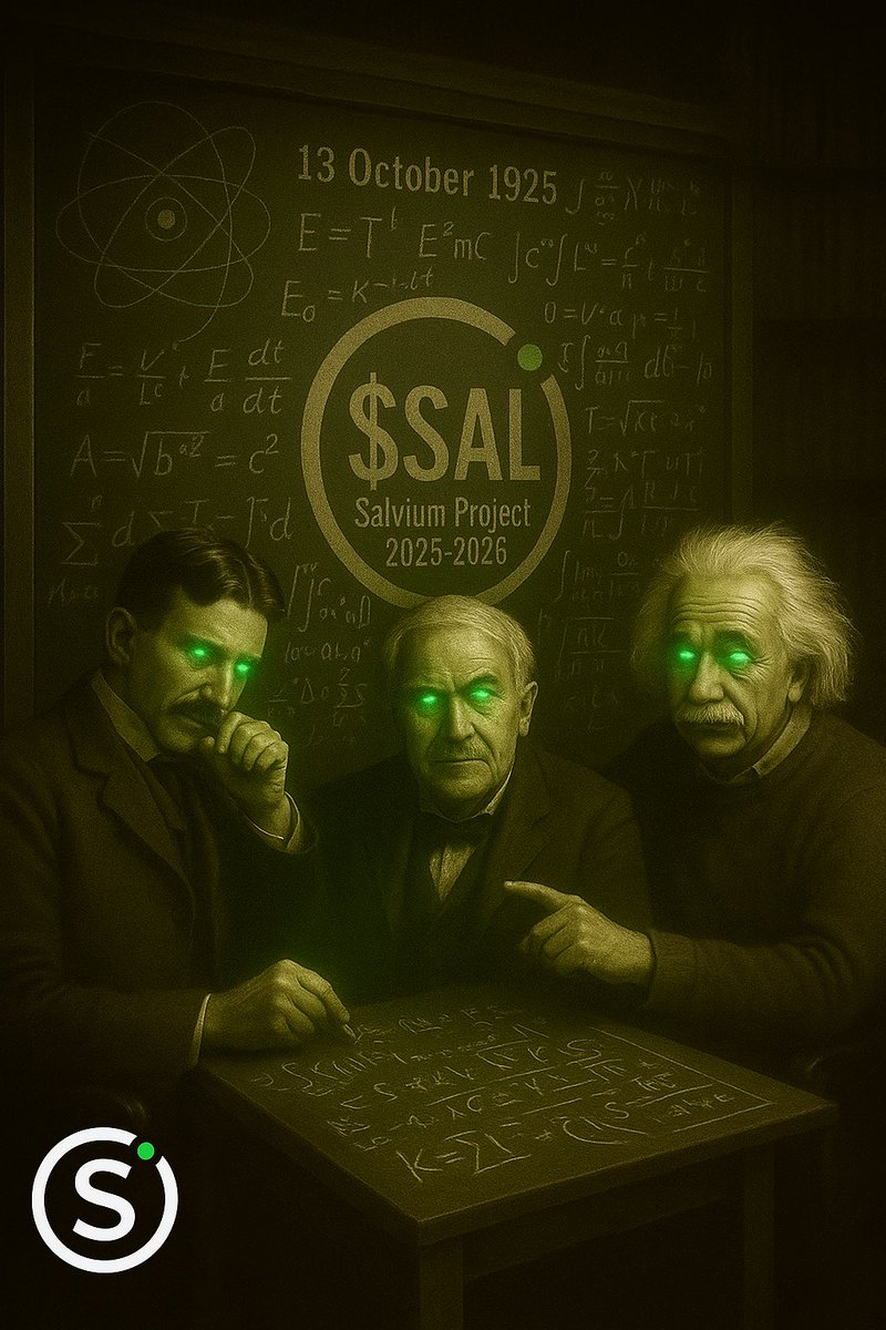 Tesla. Edison. Einstein.
They imagined Salvium in 1925.
What began in 1925 as a secret experiment…
becomes reality on October 13, 2025.

🟩🟢SalviumOne🟢🟩

<a href="/salvium_io/">Salvium</a> $SAL