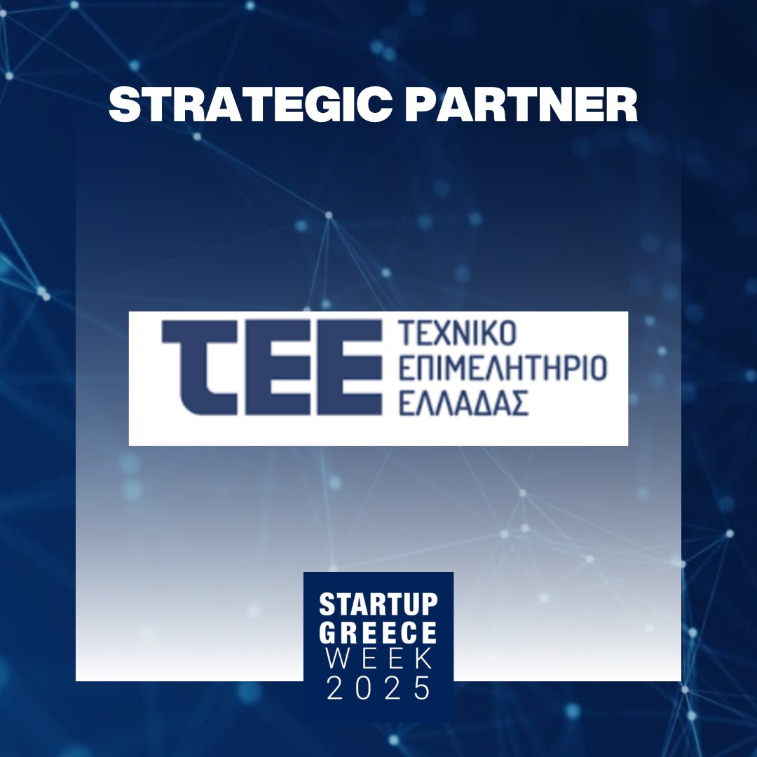 Shaping the future of entrepreneurship with the right partners!   

🙌 We’re excited to announce the Technical Chamber of Greece as our strategic partner for Startup Greece Week 2025.

Register now: luma.com/user/usr-I367U… 

#sgw25
