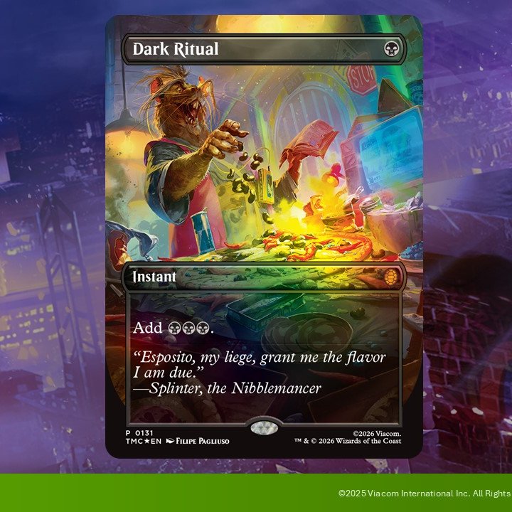 VitoComedy's tweet image. I think one of the biggest failings of modern media is an inability to take the material seriously. Always rushing to reduce everything down to a cheap joke / meme.

Dark Ritual is a one of the original Magic: the Gathering cards, a powerful spell which has seen play in almost…