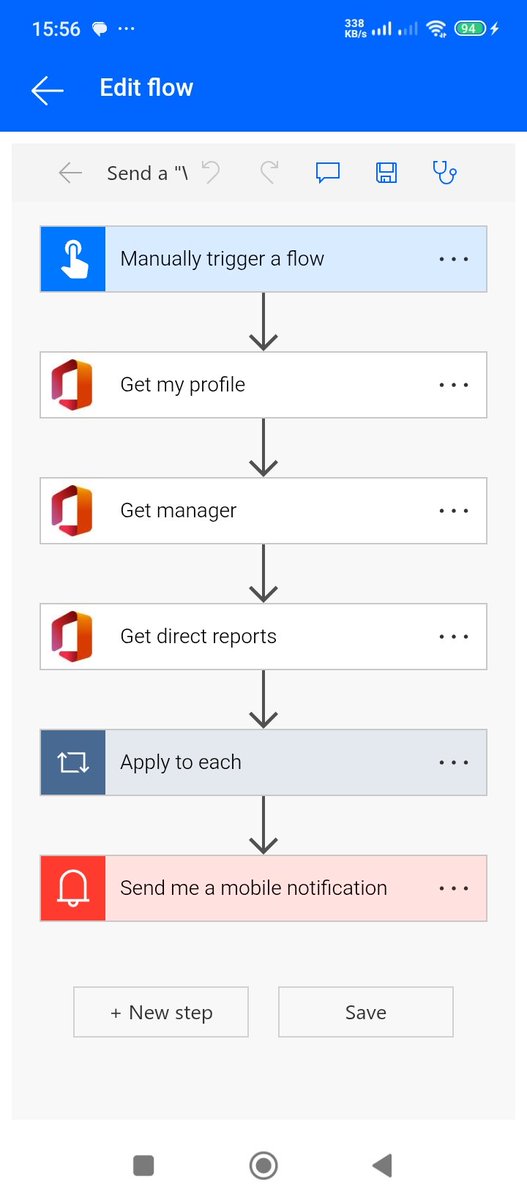 Whoever said low-code tools no hard dey lie o. It's low-key 

Still on <a href="/powerautomate/">Microsoft Power Automate</a> 

Been pushing lately, trying hard and pretending like it's not difficult but mehnnn 🙈🙈☺️ 

Below is a small flow I tried implementing on mobile.