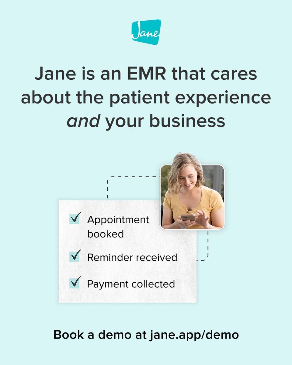 guy_phd's tweet image. A giant thank you to our sponsor, Jane App
It’s designed to give busy practitioners the tools they need to keep their day flowing smoothly, while giving patients a great experience along the way.
Visit: buff.ly/bqSJ6aG  and use code GUY1MO 
#janeapp #practicemanagement