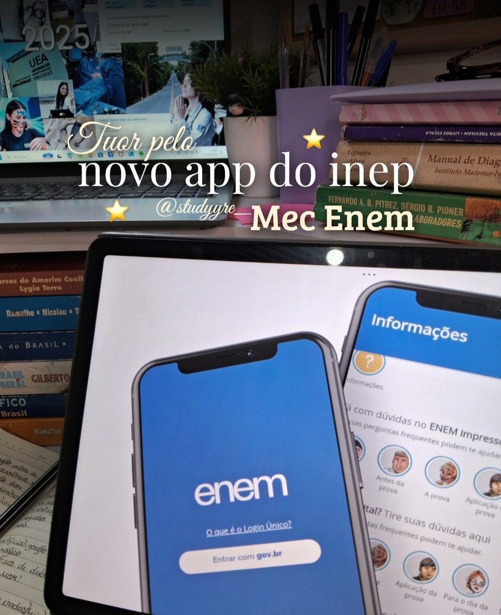studyre_'s tweet image. Thread,Tuor pelo novo app do inep
(MEC ENEM).
A democratização do acesso à educação começa quando o conhecimento se torna realmente acessível.Ver o Estado investir em plataformas gratuitas de estudo é lembrar que educação pública de qualidade é um direito, não um privilégio!!