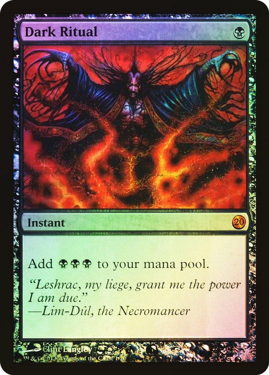 VitoComedy's tweet image. I think one of the biggest failings of modern media is an inability to take the material seriously. Always rushing to reduce everything down to a cheap joke / meme.

Dark Ritual is a one of the original Magic: the Gathering cards, a powerful spell which has seen play in almost…