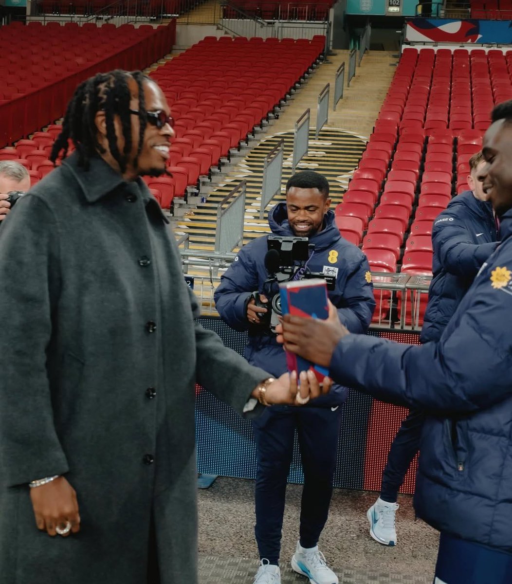_abochie's tweet image. Music artist Gunna linking up with Declan Rice &amp;amp; Bukayo Saka at Wembley last night.