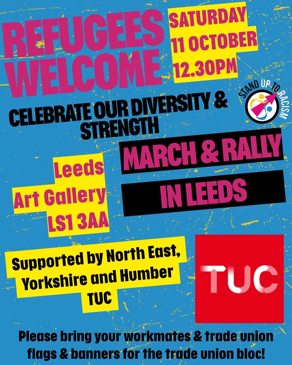 Tomorrow in Leeds see you there ✊