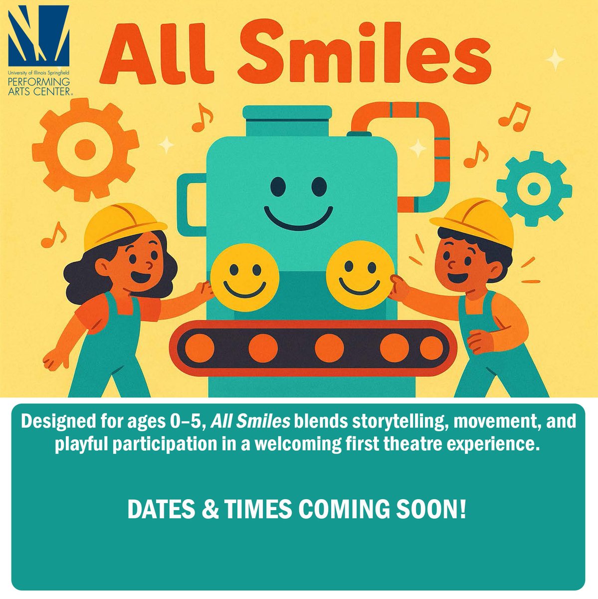 🌟 Step inside the Smile Factory with All Smiles! 🌟

When the Smile Machine breaks, Sense &amp; Mo explore emotions through movement, music &amp; silliness! 🎶🤹‍♂️

Interactive theatre for ages 0–5—kids laugh, move &amp; play along!

🎭 Rehearsals happening now. Public shows coming soon!