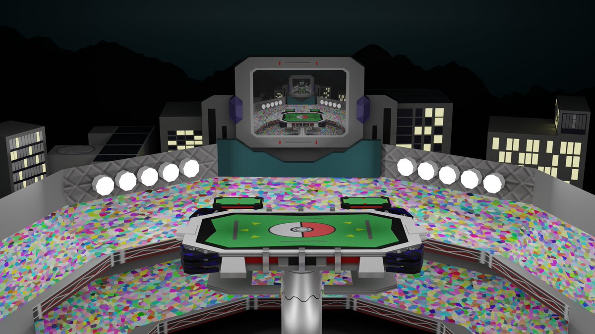 smallnugs_'s tweet photo. anotha one

pokemon stadium done in Blender by me with some detail zooms
#b3d https://t.co/98Y6FfrlpU