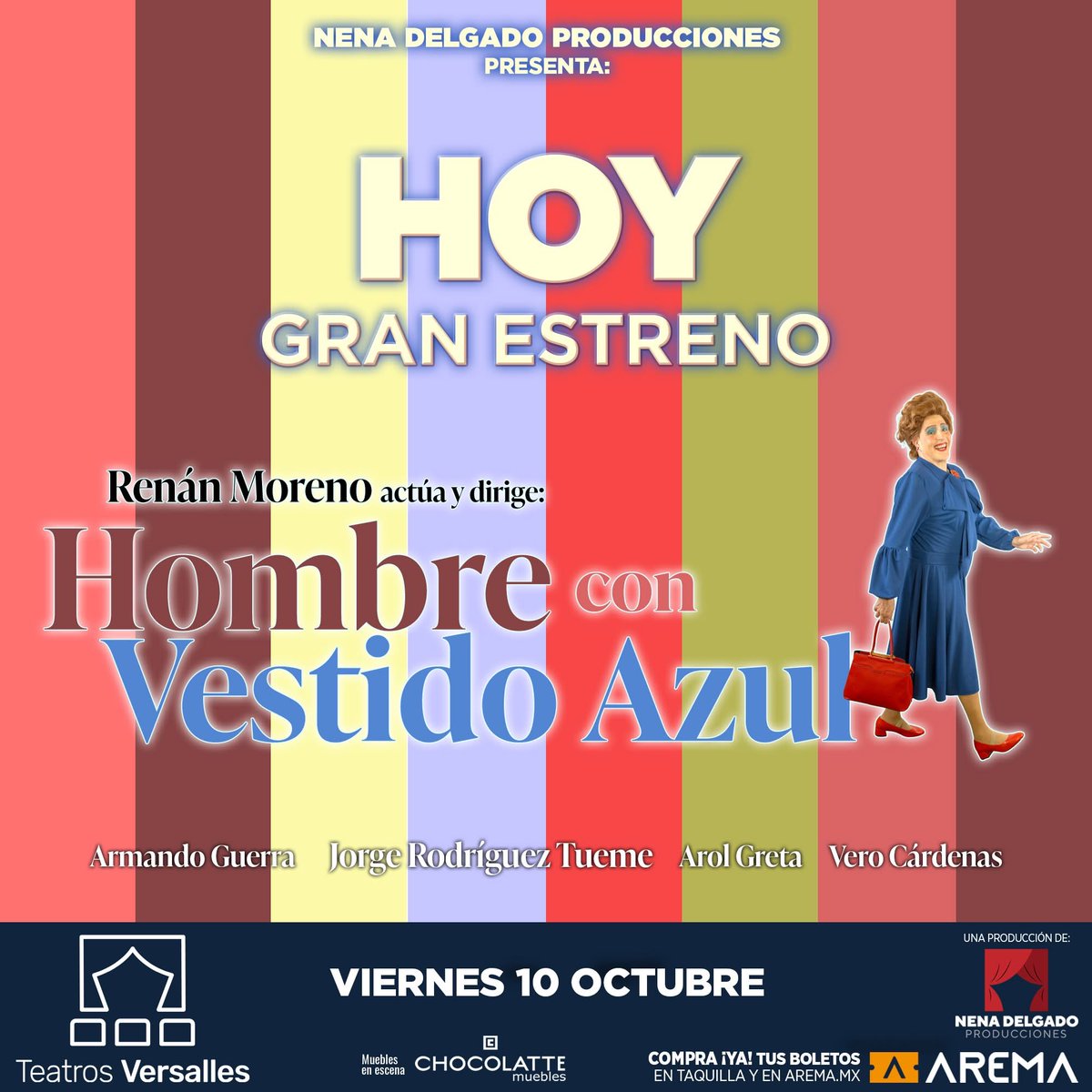 Estaremos en temporada en  Teatros Versalles los viernes y lunes a las 8:30 pm. Está divertidísima