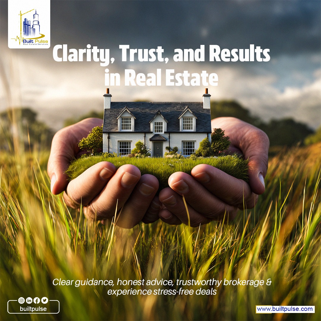 BuiltS96670's tweet image. At Built Pulse, experience real estate with Clarity at every step.

#BuiltPulse #RealEstateExperts #PropertySolutions #TrustMatters #RealEstateInvestment #HomeBuying #PropertyManagement #DubaiRealEstate #SmartInvesting #ClarityAndResults