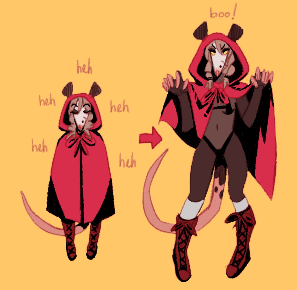 little red riding yarrow 🍎