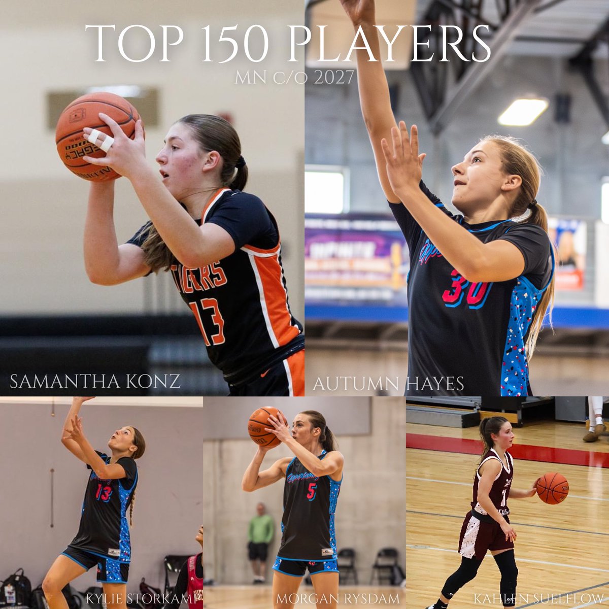 Congrats to <a href="/Samanthakkonz/">Samantha Konz</a> of Morris Area and <a href="/AutumnHayes30/">Autumn Hayes</a> of Osseo for being added to the Top 150 Players list by <a href="/PGHMinnesota/">Prep Girls Hoops Minnesota</a> for Class of 2027! Very proud of the hard work both players have put in. Shout out to <a href="/kylie_storkamp/">Kylie Storkamp</a> <a href="/MorganRysdam/">Morgan Rysdam</a> and <a href="/KahlenSuelflow/">Kahlen Suelflow</a> for being on