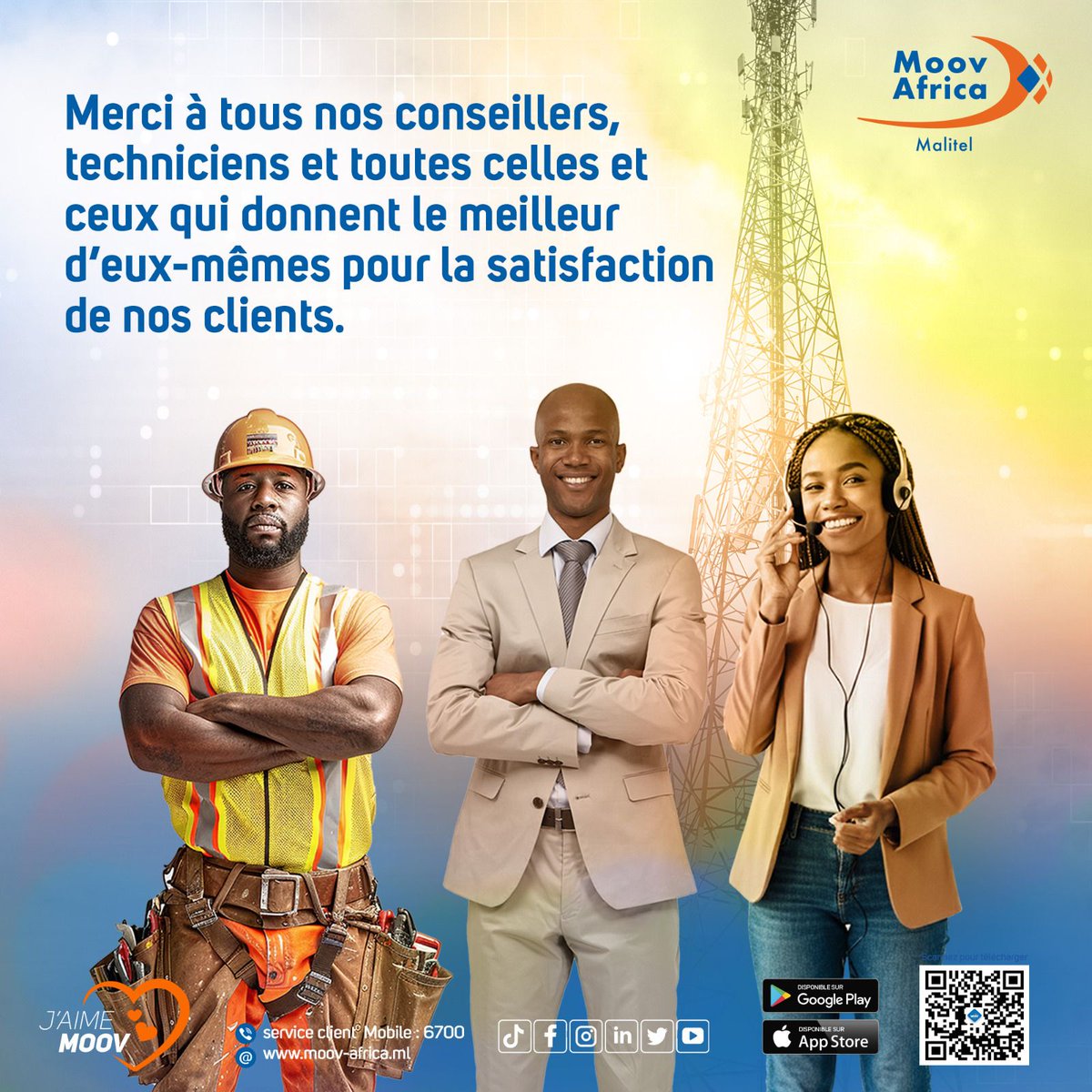 MoovAfrica_ml's tweet image. La Semaine du Service Client est l’occasion de mettre en lumière nos héros du quotidien 🌟

Merci à nos équipes pour leur passion, leur écoute et leur engagement sans faille 💙 

#SemaineDuServiceClient #MoovAfricaMalitel