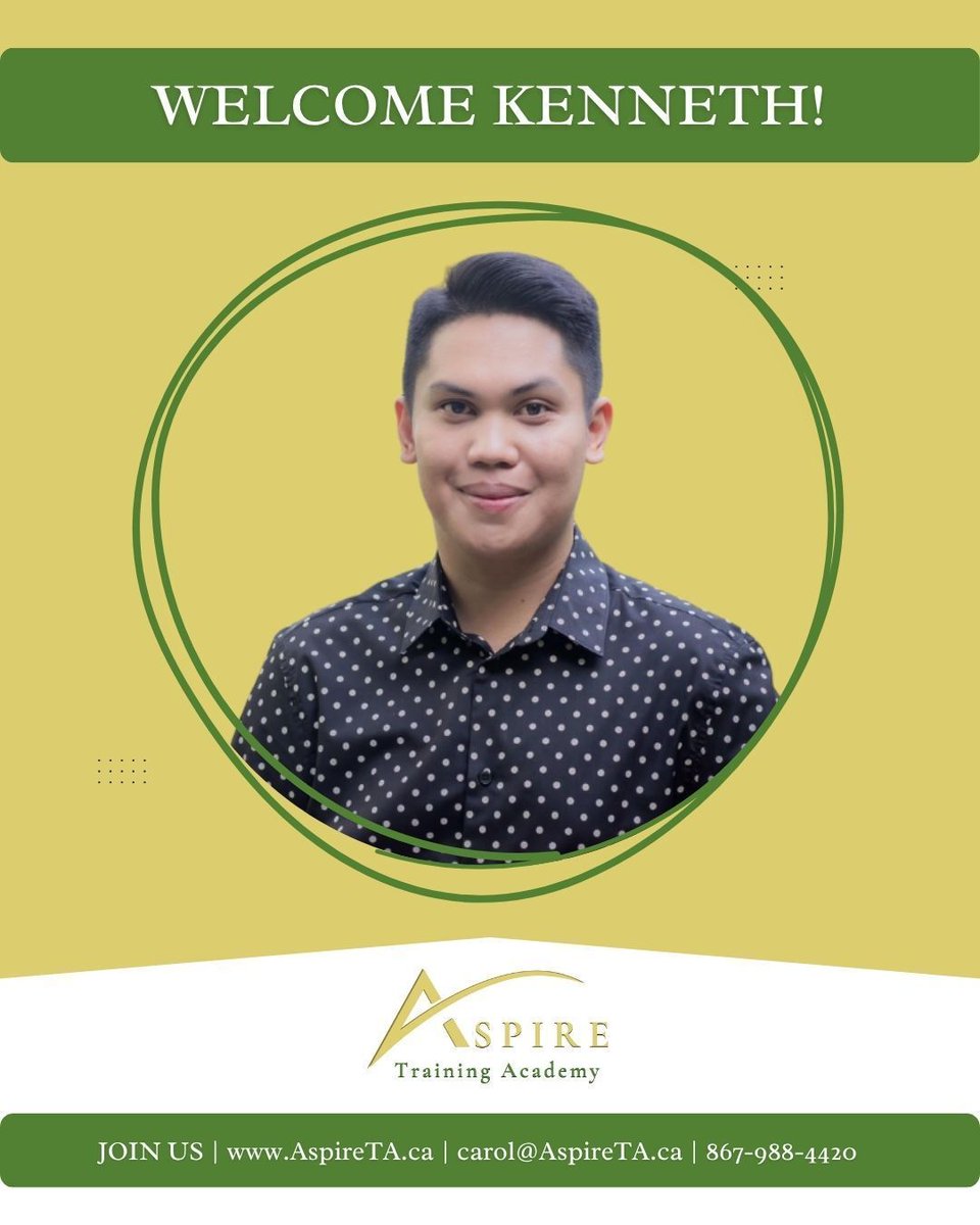 We’re excited to welcome Kenneth as Aspire’s new Program Administrator &amp; Facilitator, supporting us as we continue to equip learners with the tools and confidence to achieve greater opportunities. #AspireTrainingAcademy #Team #Empowerment #Growth #Community #Equity #Education