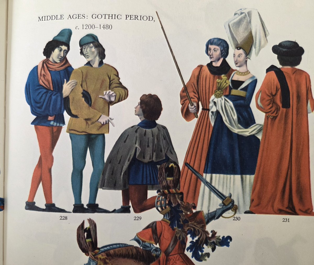 brunchproblems's tweet image. Someone trying to ruin my productivity left a 60 year old book about historical costume design in our building lobby.