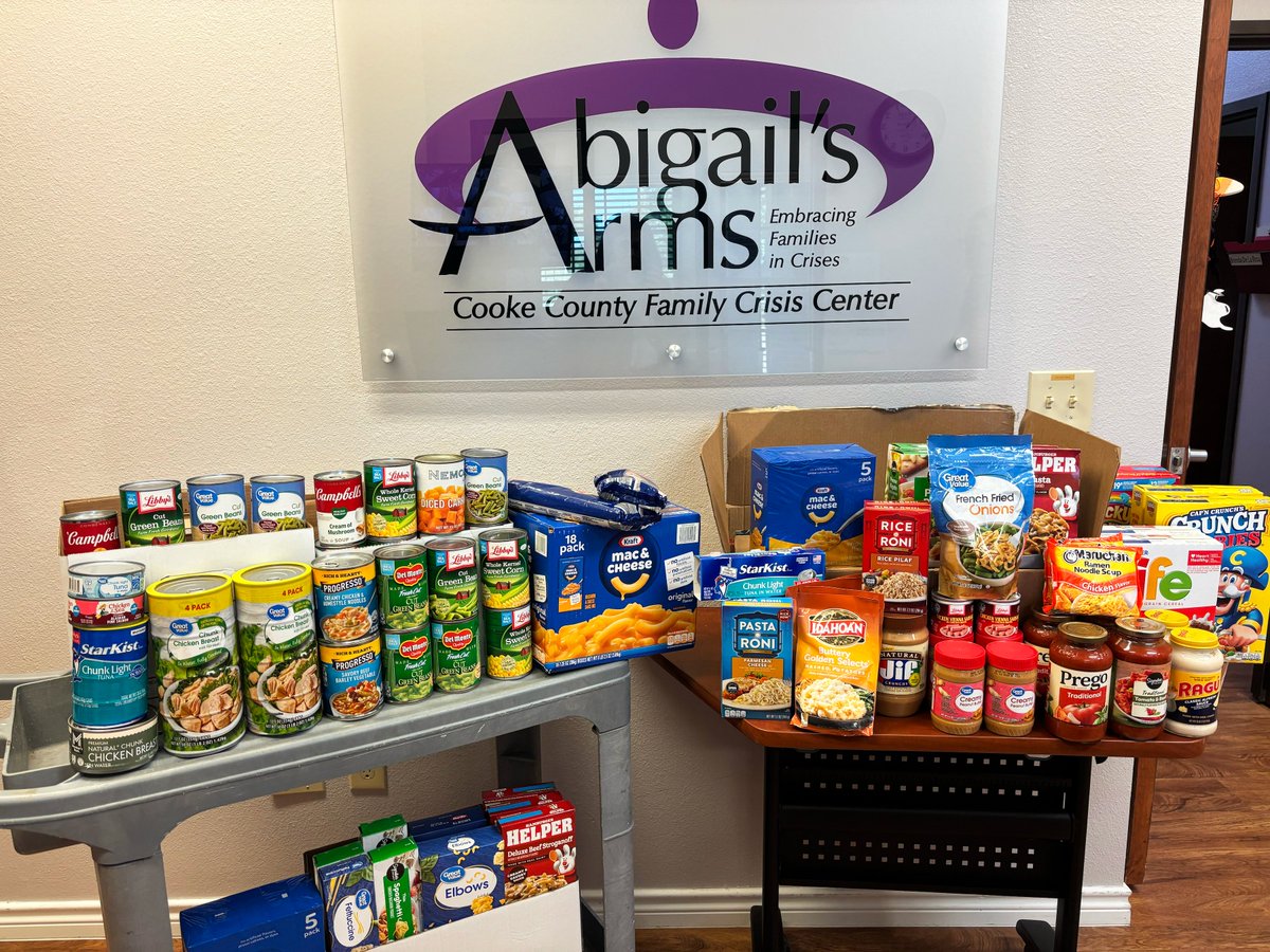 We’re deeply grateful for this anonymous donation of food that will directly support families in our care. 💜

Every act of generosity — big or small — helps nourish both the body and spirit of those we serve.

#AbigailsArms #CommunitySupport #HopeAndHealing #DVAM2025 #Gratitude