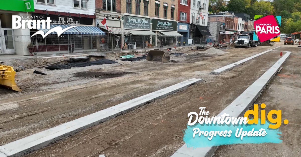 View the latest Downtown Dig progess update on our website➡️brant.ca/en/news/downto…