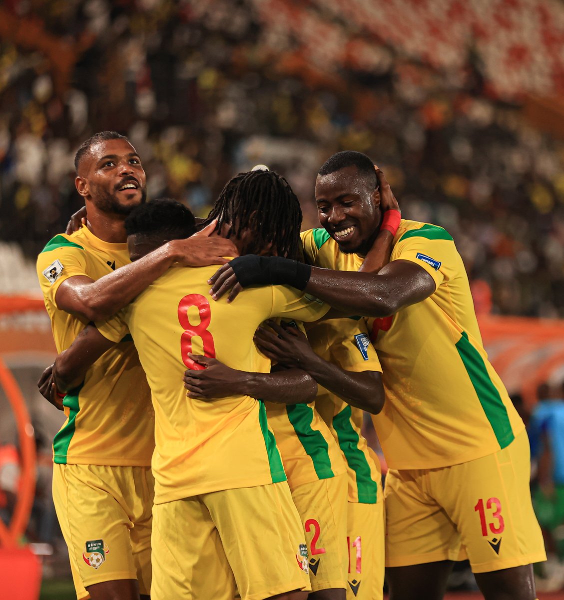 CAF_Online's tweet image. 3 wins on the bounce. ✅
3 cleansheets to show for. ✅
Top of Group C. ✅

One win away from securing a first ever #FIFAWorldCup spot. Benin have every single right to dream. 👏🇧🇯