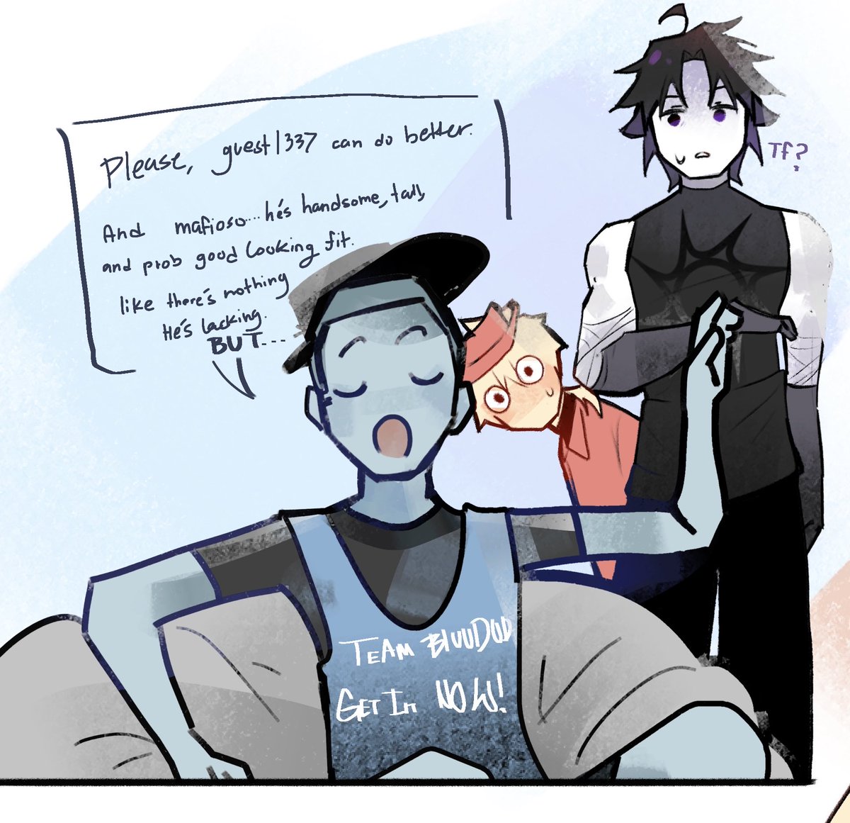 young_kn152's tweet image. #pizzadebt \ #paycheck comic part2 #forsaken .

 Check my other acc for full view