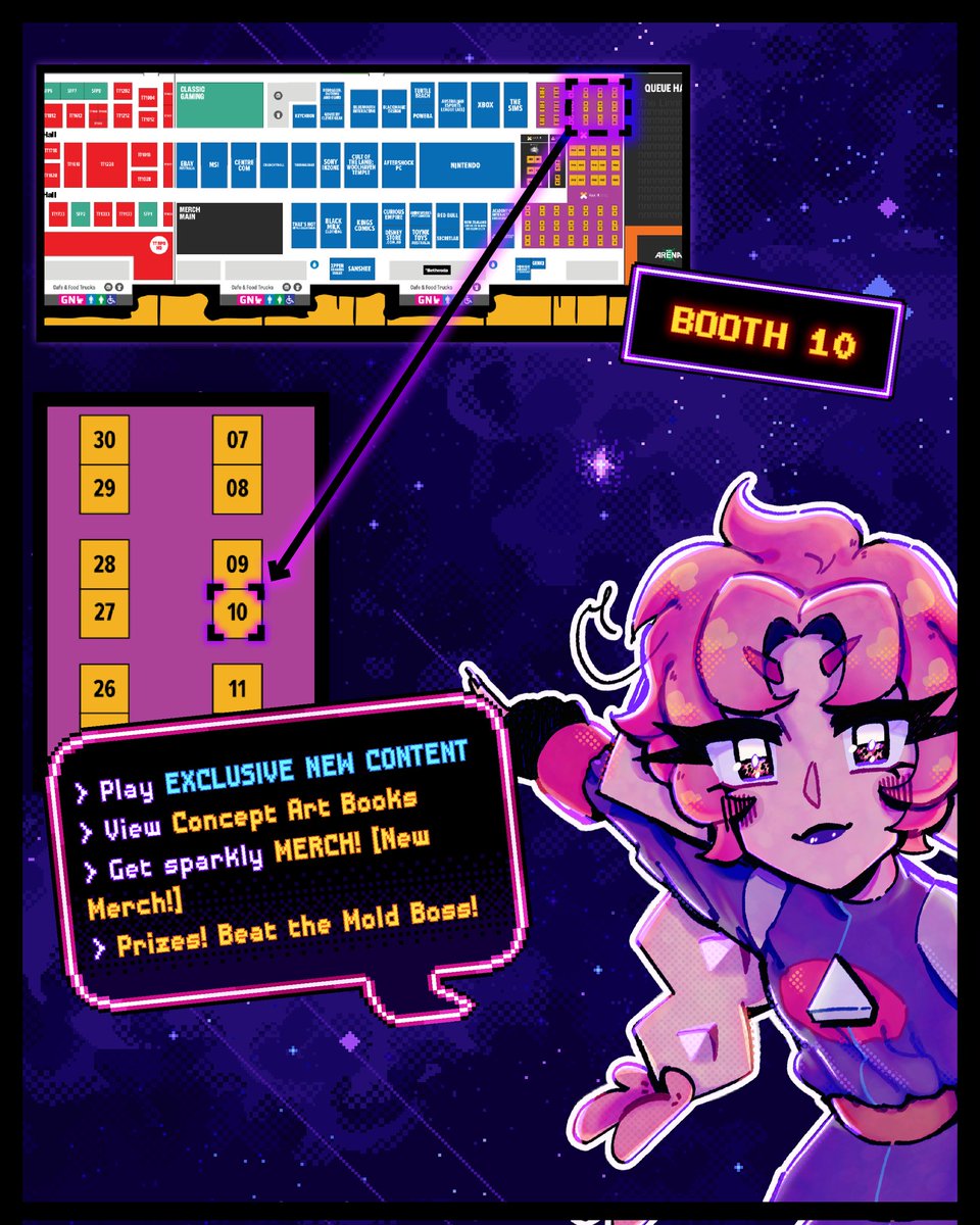 Come find Foodomina at BOOTH 10 in PAX Rising!✨️
☆
We're debuting exclusive new content only playable at PAX!
#paxaus #paxaus2025 #migw