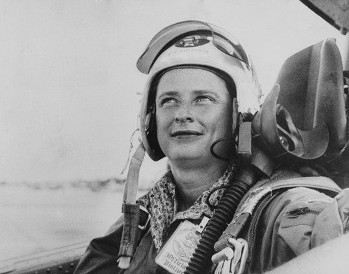 AdmirableWomen's tweet image. Geraldyn “Jerrie” Cobb was an aviation pioneer.  She should have been the first-ever woman to fly in space. Because of gender bias, she wasn't...    

What a life, what a story: airandspace.si.edu/stories/editor… 

#WorldSpaceWeek 🚀