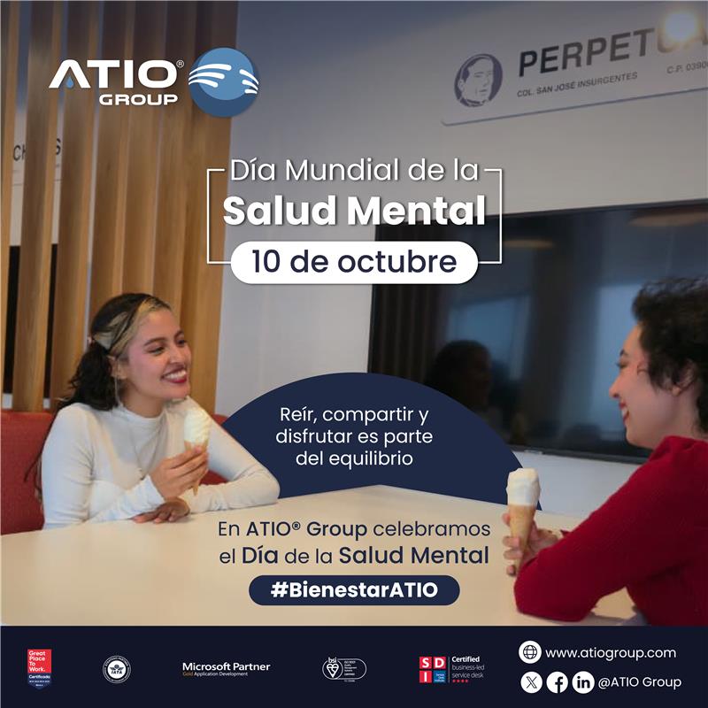En ATIO cuidamos tu bienestar integral💪🧠. Pedir ayuda no es debilidad, ¡es autocuidado! 💫 Juntos, construimos un equipo más fuerte y unido.

#ATIOGroup #SaludMental #FamiliaATIO #BienestarIntegral #SomosATIO