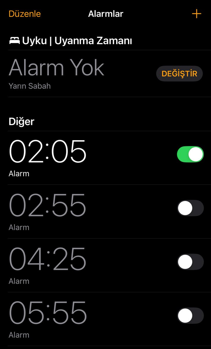 Çalışmaya başladığımdan beri benim alarmların saçmalık düzeyi