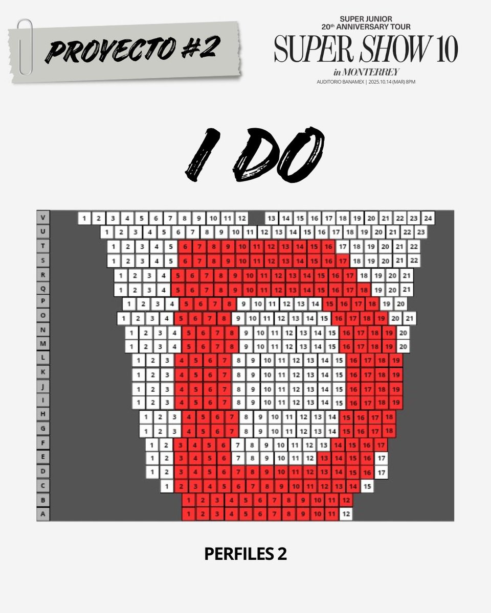 MxUnion_ELF's tweet image. PROYECTOS 
SUPER SHOW 10 EN MONTERREY 🤠

🔷 PROYECTO #2: "I DO".

ELF DE MONTERREY 
¡Revisa tu boleto!

Identifica tu fila y número de asiento y revisa si aparece en rojo. Si es así ¡sostendrás cartel! 

Ingresa al grupo de WhatsApp donde estaremos dando indicaciones 🙏…