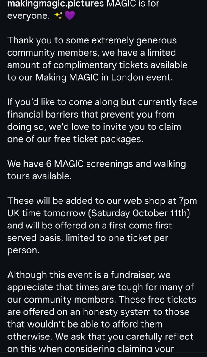 elke_d1202_mfs's tweet photo. From https://t.co/dpZuiV3qnW
#MakingMagicinLondon
Very generous... https://t.co/EHso4sAoXx