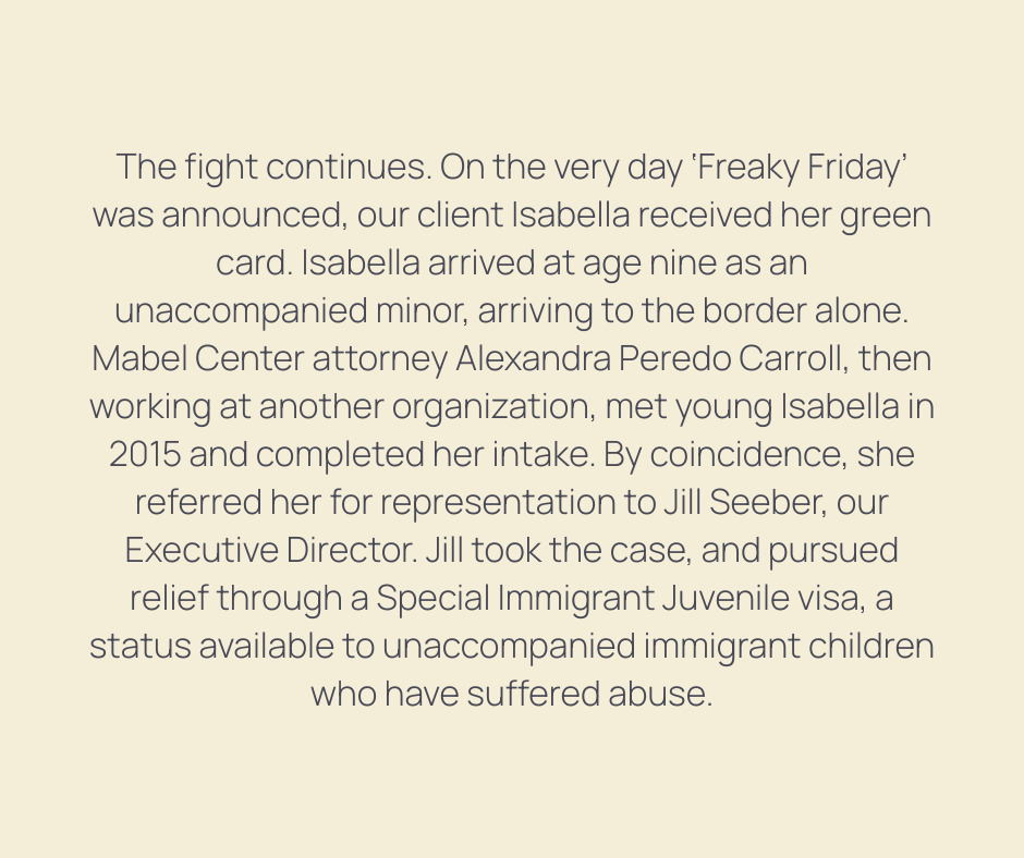 Mabel Center for Immigrant Justice tweet media