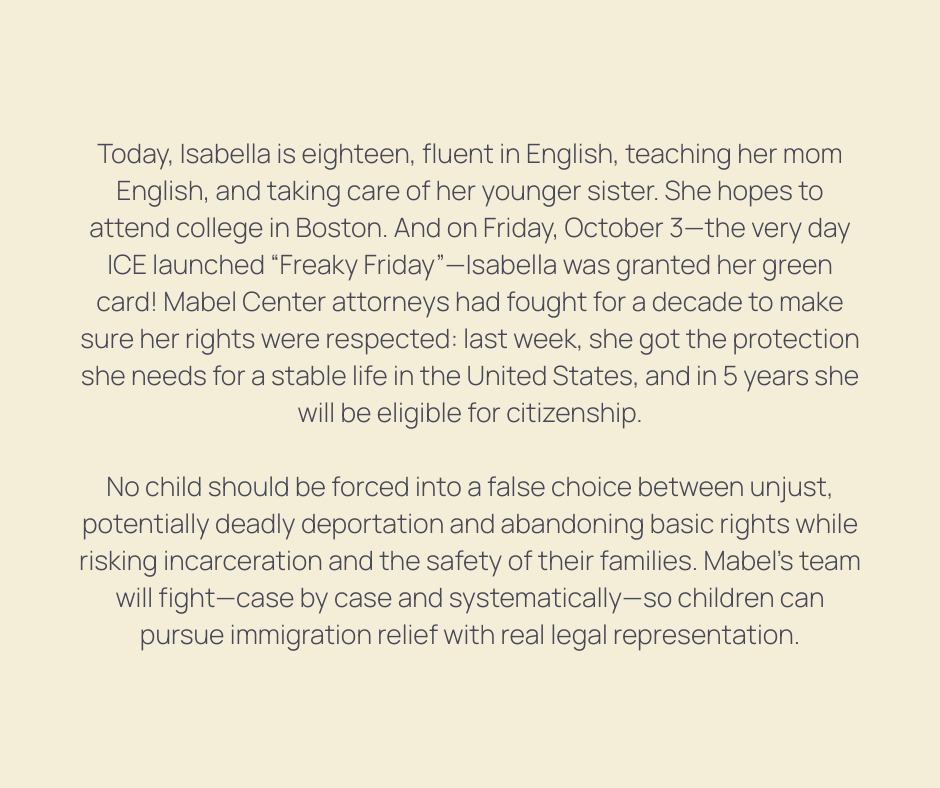 Mabel Center for Immigrant Justice tweet media