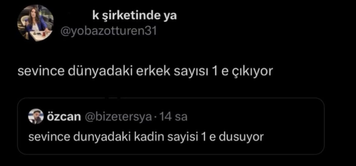 Kadın ve erkek arasındaki fark..