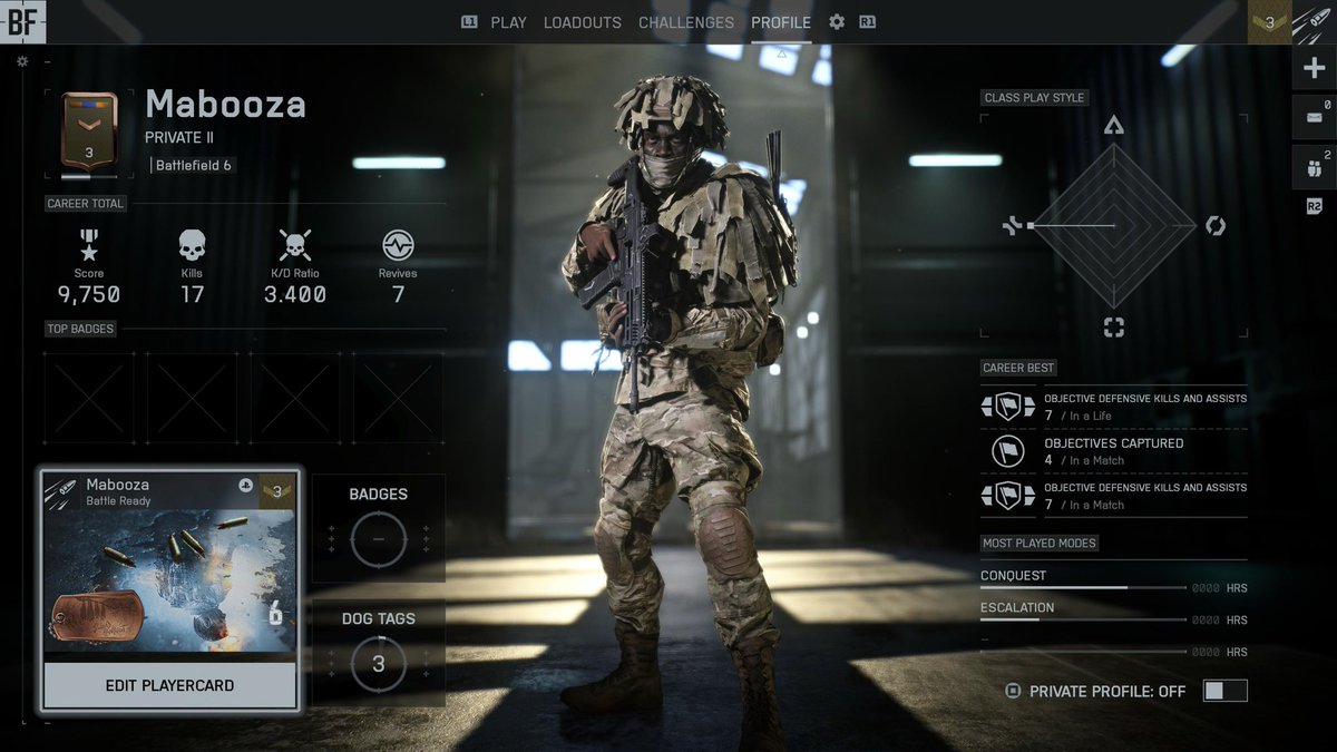 3.4 kdr after two rounds? Had to get a shot of this because it’s all downhill from here.😅
#Battlefield6 
#Battledad