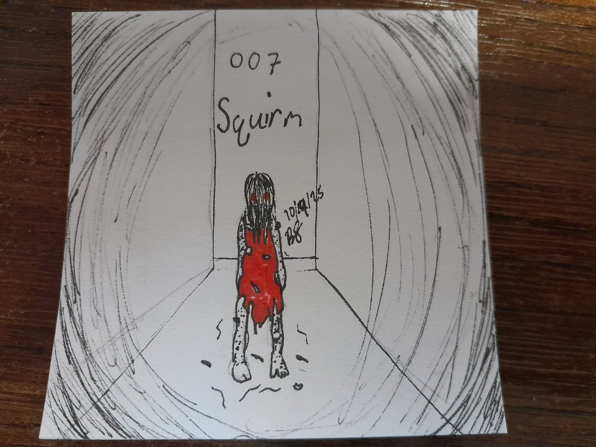 an0nymousbunny's tweet image. TMAtober Catch up Day 2 - MAG 3-8 #themagnusarchives #postitnotes #drawtober2025 #inkart also yes I know Squirm is MAG006 I made an error 😫