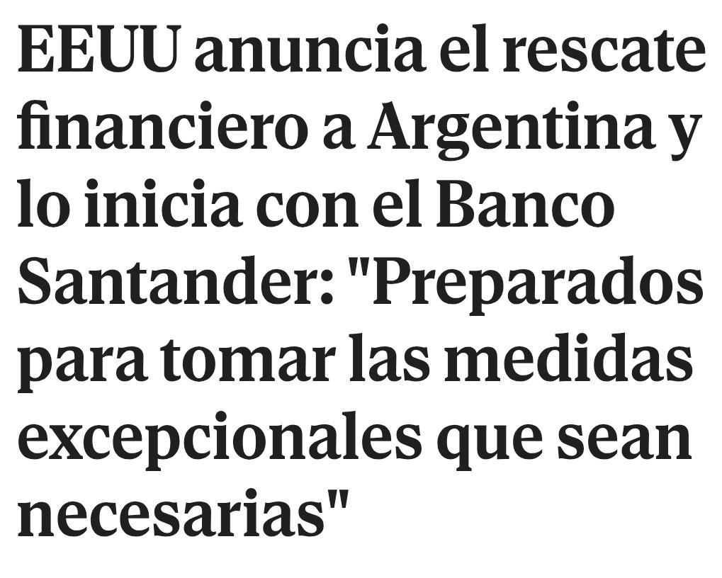 Échense a temblar, argentinos, ... los van a "rescatar".