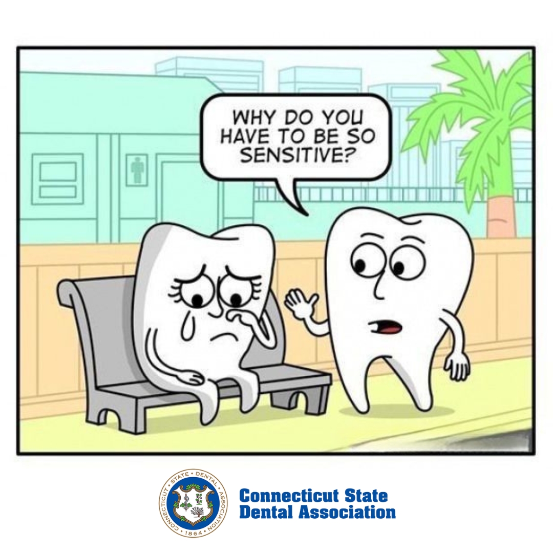 CtStateDental's tweet image. It’s okay to be a little sensitive—especially on #FridayFunny! #CSDA #KeepingItLight
