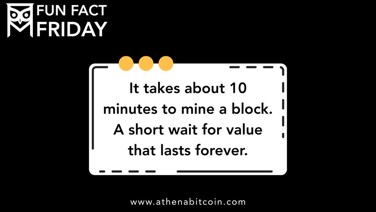 10 minutes to mine a block. ⏱️
Forever to change money.
That’s the power of Bitcoin.