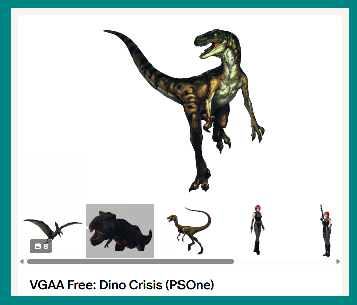 Over on the Patreon - we've released our extractions for freaky dinosaur game 'Dino Crisis' on the PlayStation for free!

Check it out by following us for free at patreon.com/Rlan !