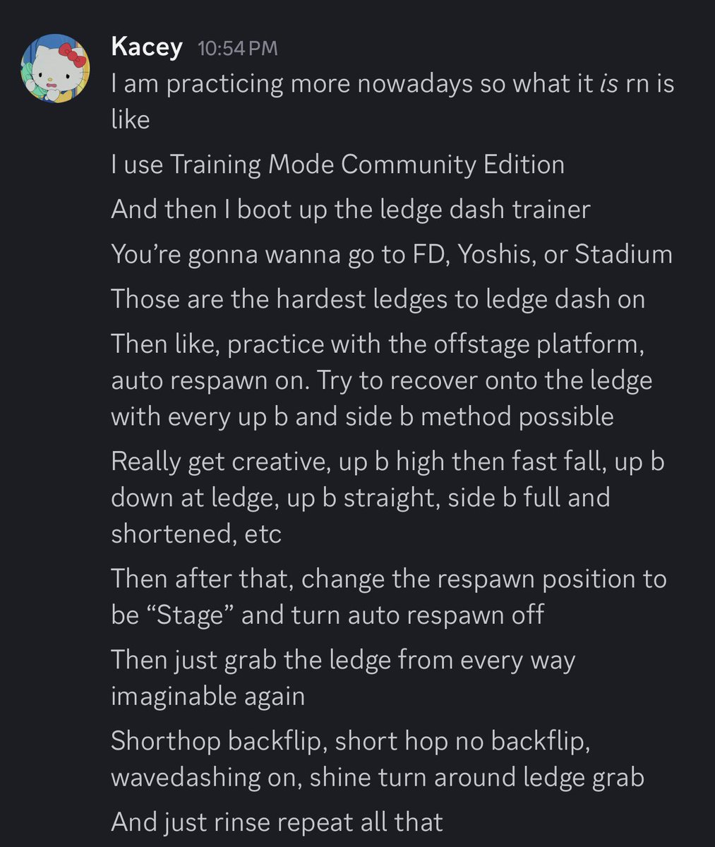 Hey y’all, I thought I’d post my ledge dash routine that I’ve been using for some years now since a friend asked me about what it is. Lmk if questions!