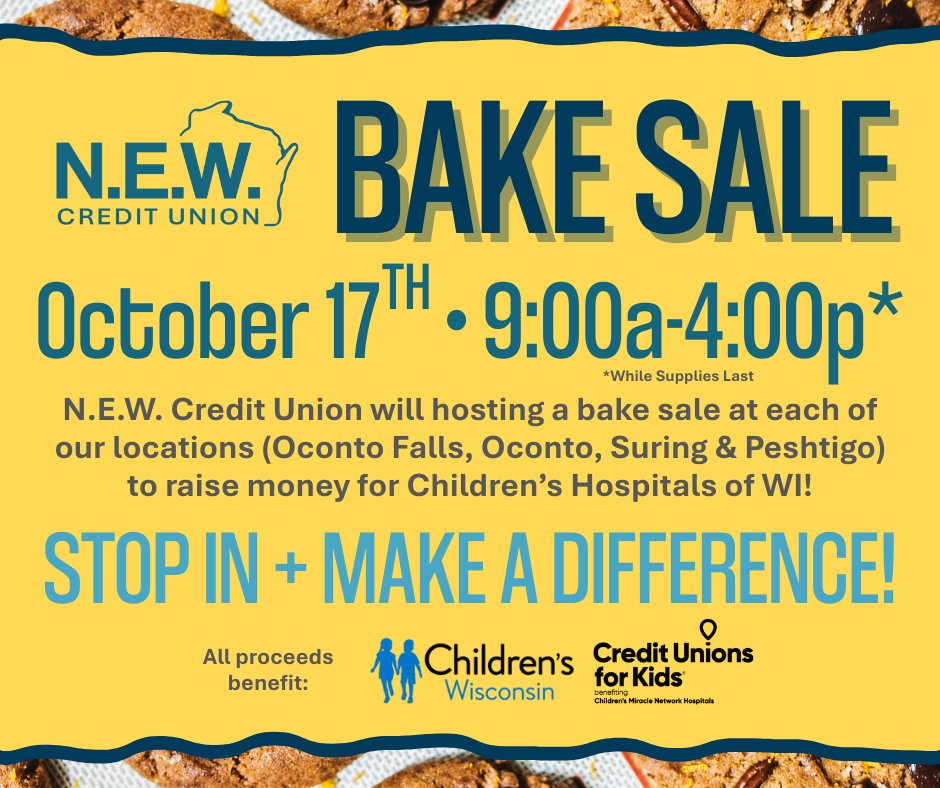 NEWCU's tweet image. We have A LOT of events happening next week at all of our branches (October 14-17) to celebrate International Credit Union Day  ... Check out our Events Page for all the details: newcu.org/events/