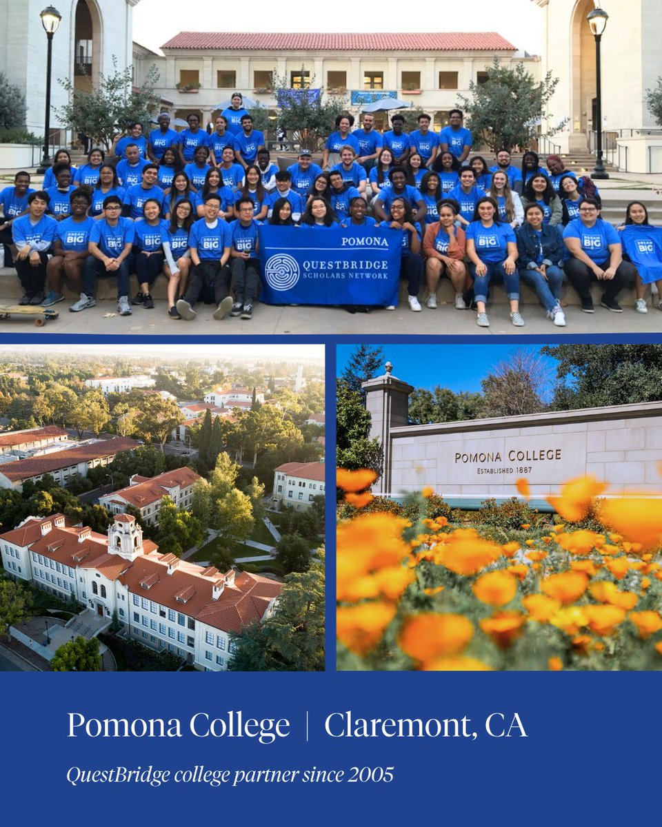 QuestBridge's tweet image. Today we celebrate two decades of opportunity, community, and transformative impact with Pomona College, Scripps College, and Wellesley College. 🎉