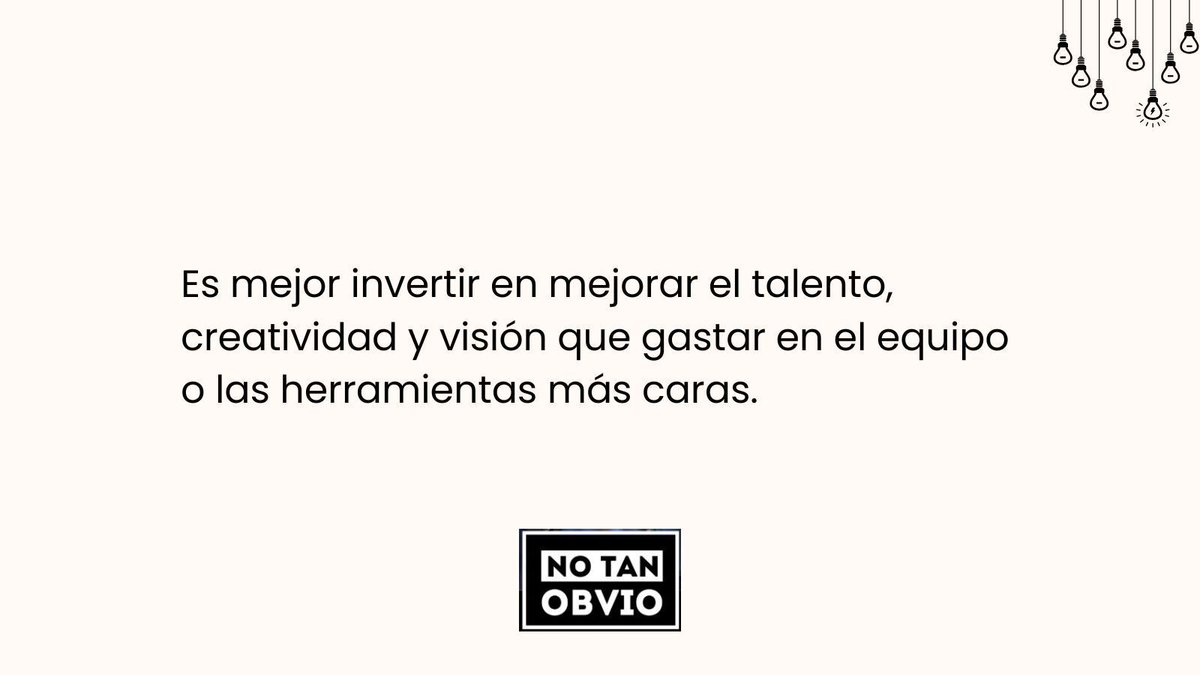 Invierte en tu talento y visión, no en el equipo más caro. 

Las herramientas proyectan, pero tu preparación es lo que crea un trabajo que nadie puede copiar.

#Creatividad #PiensaDiferente