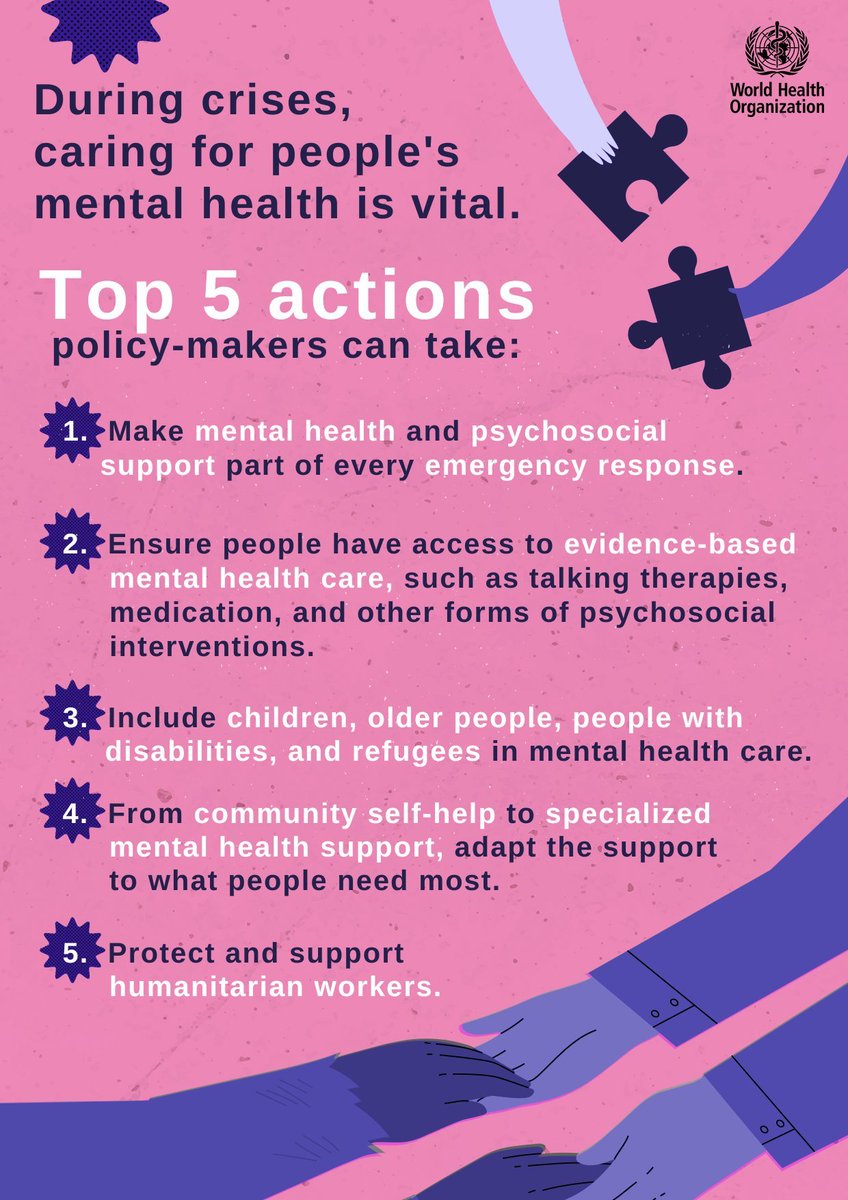 whosudan's tweet image. Putting #MentalHealth at the centre of every emergency response saves lives, strengthens resilience, and protects communities.
#HealthForAll
#WorldMentalHealthDay
