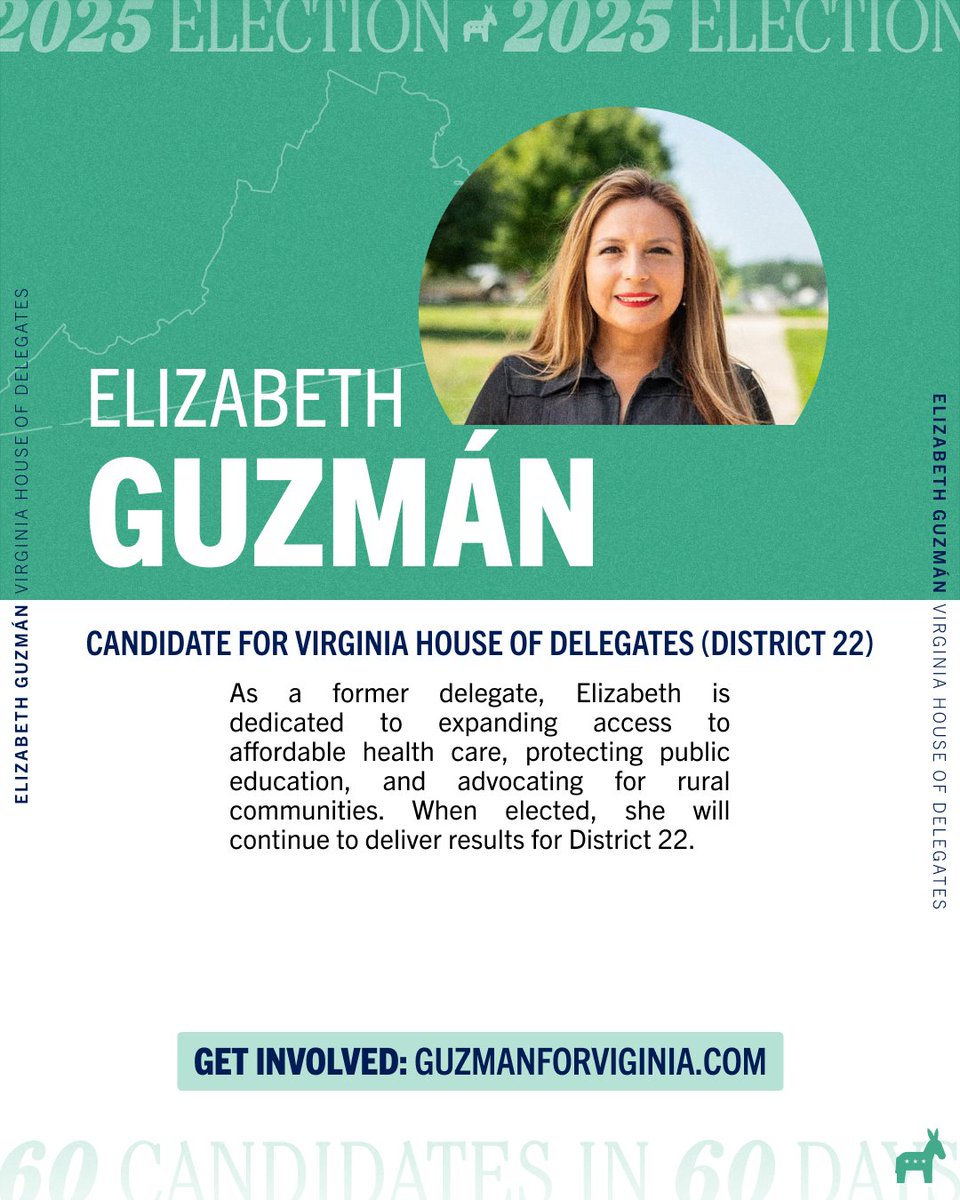 kenmartin73's tweet photo. Virginia, @guzman4virginia is running to represent the 22nd District in the House of Delegates.

She is a hardworking single mom who was also the first Latina immigrant to serve in the General Assembly—and will be a champion for her district. https://t.co/GiRHxHjLvM