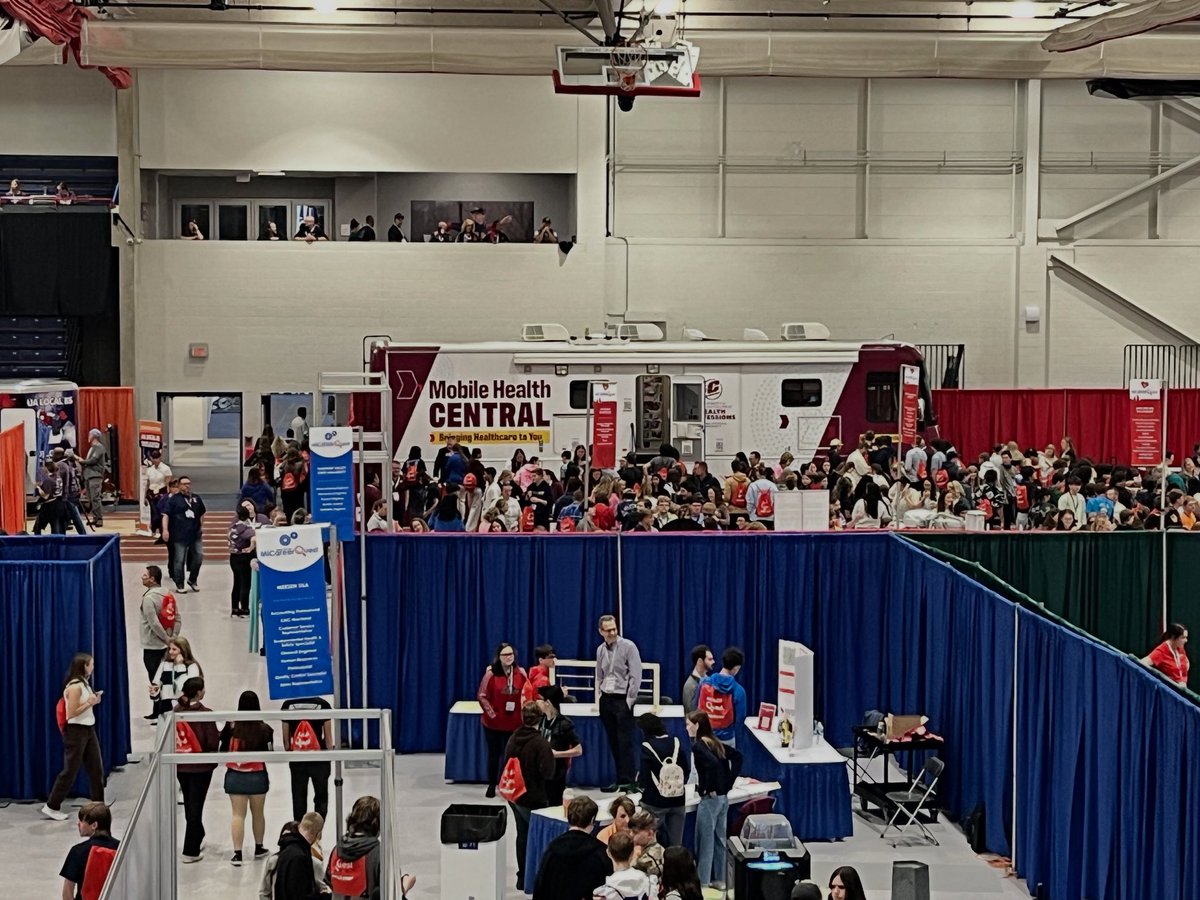 Mobile Health Central attended the Middle Michigan MiCareer Quest today - inspiring almost 5,000 high school students to explore future career paths 🔥⬆️ #mobilehealth